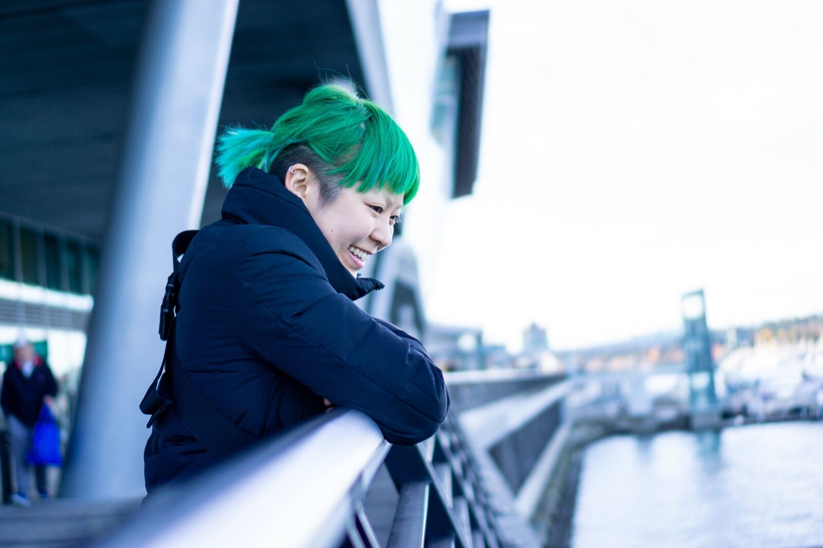 Portrait overlooking the harbour