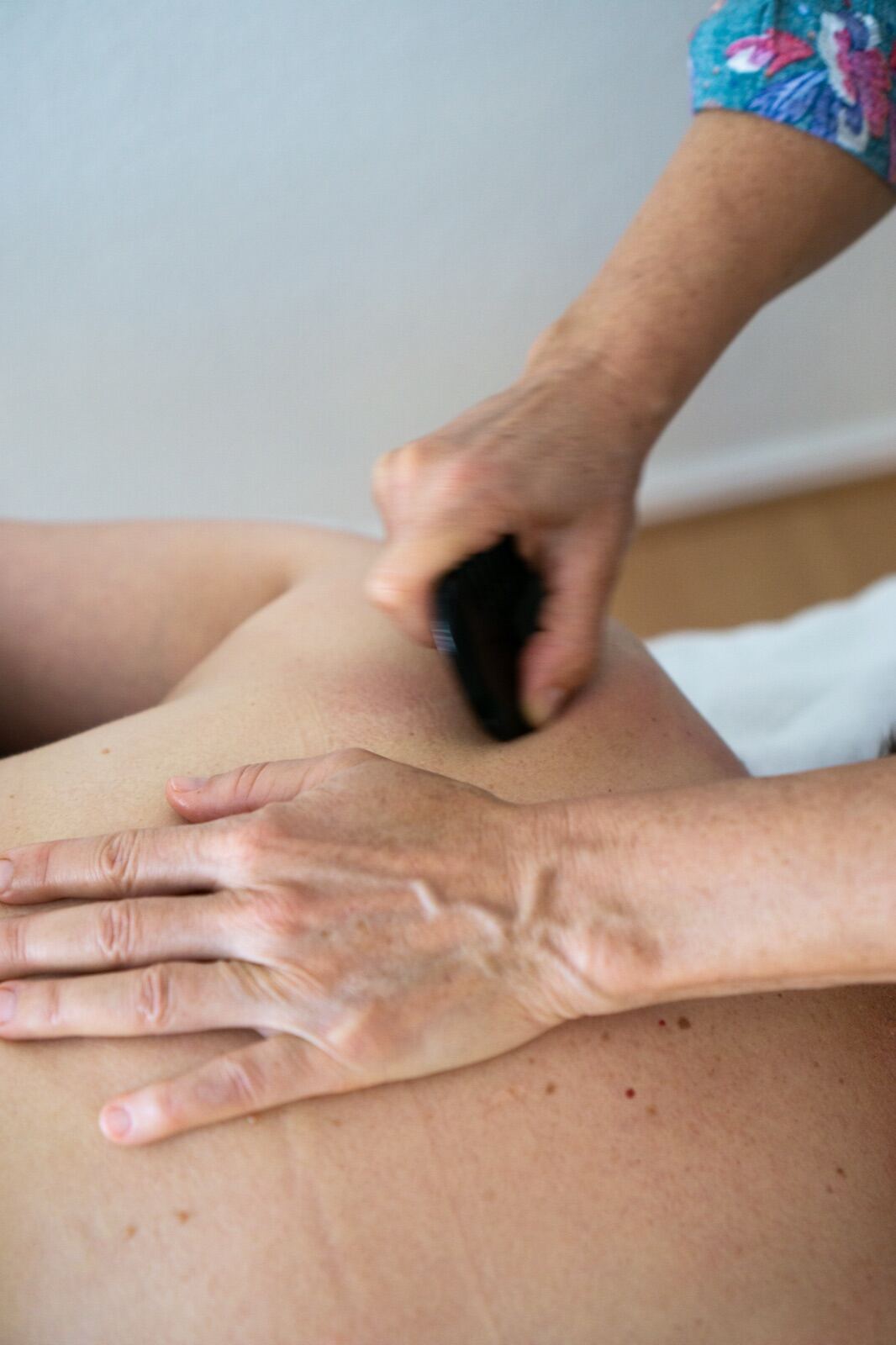 Massage treatment close-up