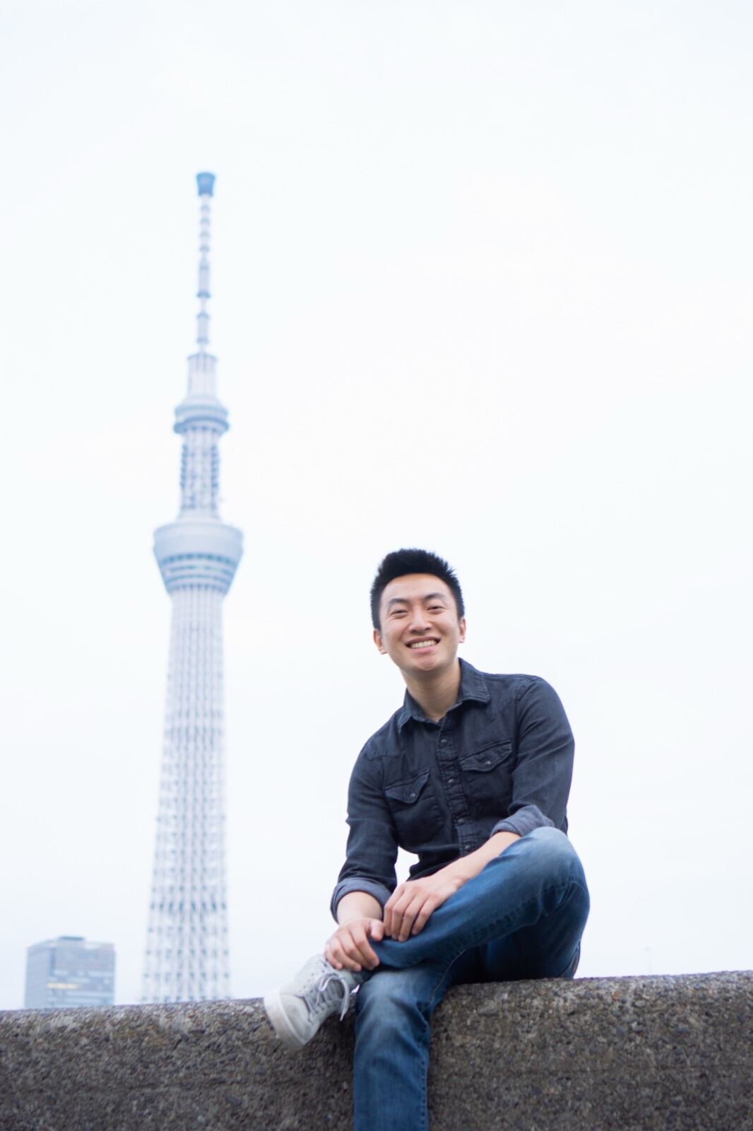 Portrait with the Tokyo Skytree behind