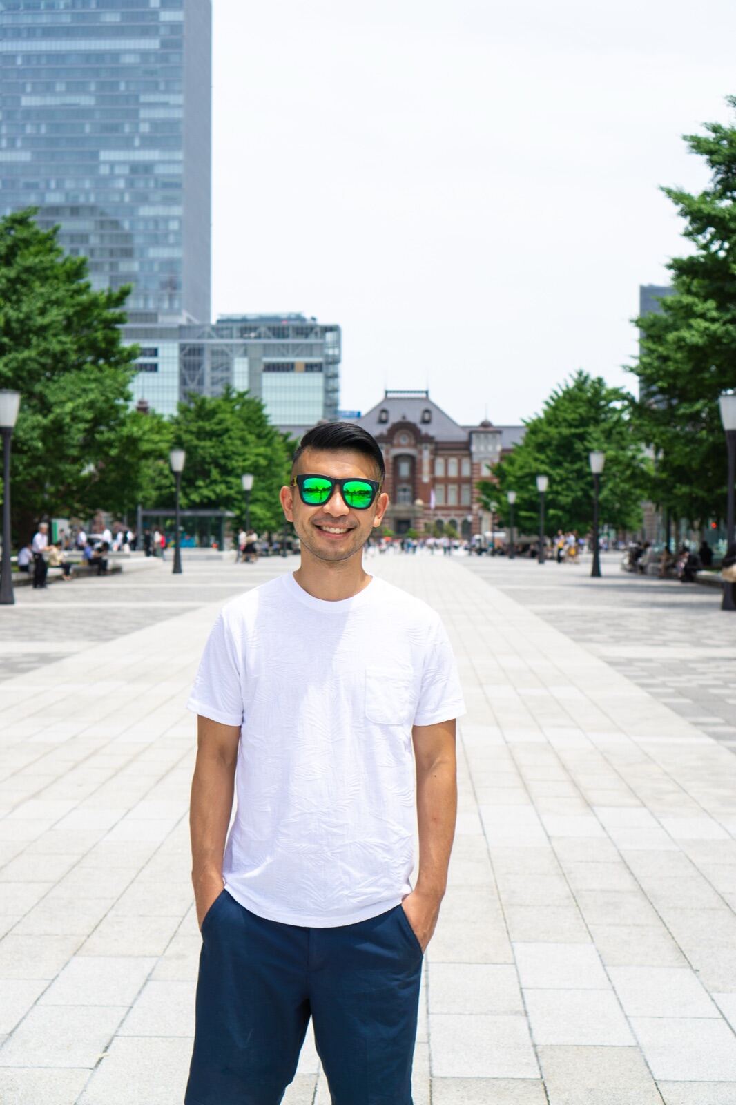 Street portrait at Tokyo Station square