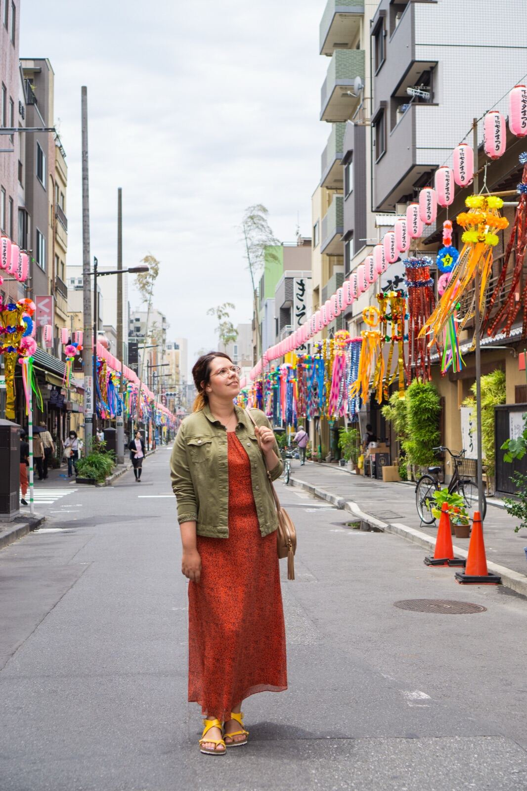 Strolling a festival street in Tokyo